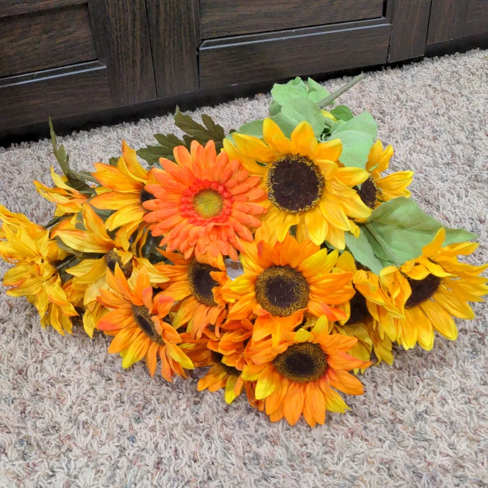 Faux sunflowers bundles